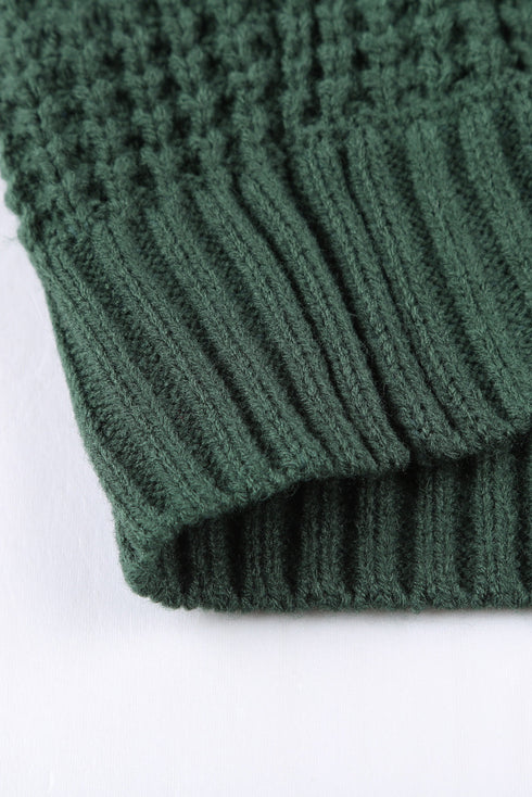 Pocket Knitted Solid Color Cardigan
